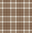 Vector checkered pattern or plaid pattern in brown and bw. Tartan, textured seamless twill for flannel shirts, duvet covers, other autumn winter textile mills. Vector Format