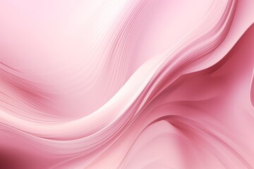 Wall Mural - A vibrant pink background with abstract wavy lines