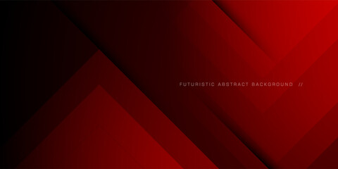 Futuristic design dark red triangle geometric overlap papercut vector background layer on dark space for text and background. Eps10 vector