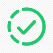 © Vladyslav Tykhonov - Load completed progress bar icon. Check loading symbol isolated. Vector EPS 10