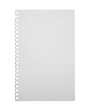 blank white sheet of paper note on transparent background png file