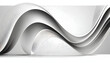 Curve line strip swirl wave, shape design, curve line energy white background. Generative Ai.