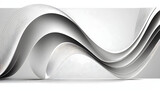 Fototapeta  - Curve line strip swirl wave, shape design, curve line energy white background. Generative Ai.