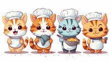 Cute Chef Cats