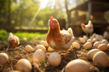 Food Agriculture Egg Chicken Hen Rural Nature Farming Chick Poultry