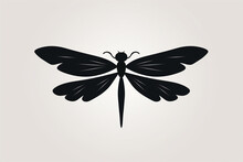 Vector Sticker Design, A Dragonfly