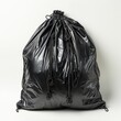 Full View Trash Bag On A Completely , Isolated On White Background, For Design And Printing