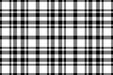 Wall Mural - Check fabric pattern of seamless plaid texture with a tartan textile vector background.