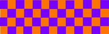 Purple And Orange Check Pattern