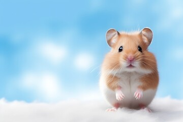 Sticker - Hamster background with copy space