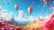 Watch in awe as paper balloons take flight at the Paper Balloons Festival, painting the sky with vibrant colors. 