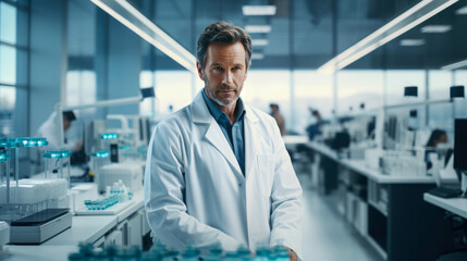 Portrait of Male Scientist In Laboratory