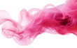 Pink Rosy Smoke Isolated on a Transparent Background PNG. Generative AI
