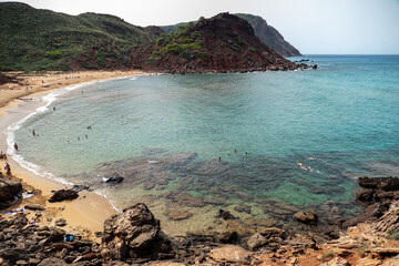 Wall Mural - Cala del Pilar is one of those must see special places in Menorca, it is located on the north part of the island.