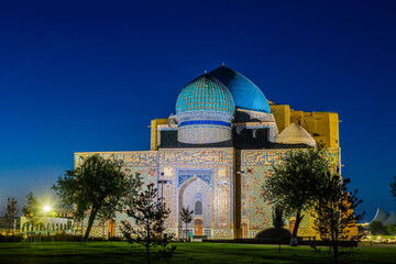 Wall Mural - Mausoleum of Khoja Ahmed Yasawi is a mausoleum on the grave of the Turkic poet and founder of the Sufi order Yassawi Khoja Ahmed Yasawi, who lived in the city of Turkestan 