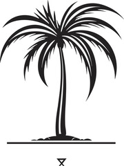 palm tree logo vector design