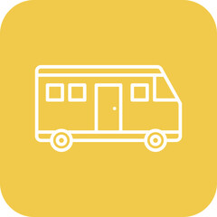 Canvas Print - School Bus Icon