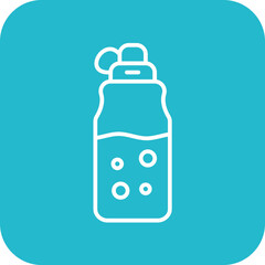 Canvas Print - Water Bottle Icon