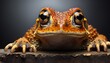 African frog on blur background
