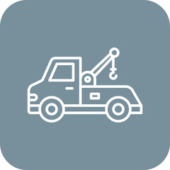 Canvas Print - Tow Truck Icon