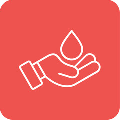 Poster - Hand Water Icon