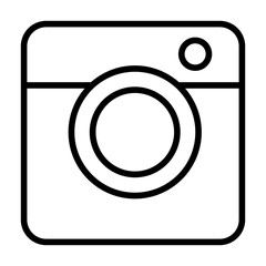 Wall Mural - Outline Camera icon