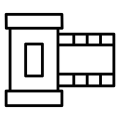 Poster - Outline camera reel icon