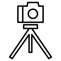 Canvas Print - Outline Tripod icon