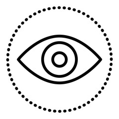 Wall Mural - Outline Eye icon