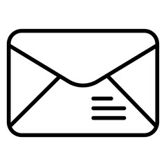 Canvas Print - Outline Mail icon