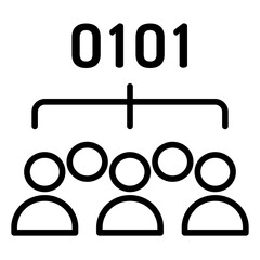Outline Developers Team icon