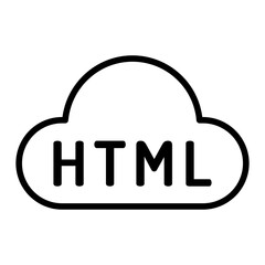 Outline Cloud Code icon