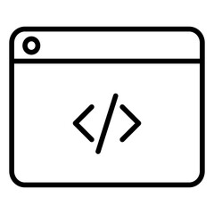 Outline Web Script icon