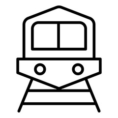 Sticker - Outline Train icon