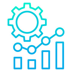 Sticker - Outline gradient Analytics Setting icon