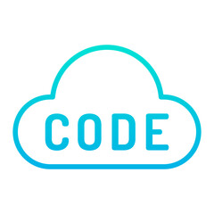 Outline gradient Cloud Code icon