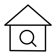 Wall Mural - Outline Search Property icon