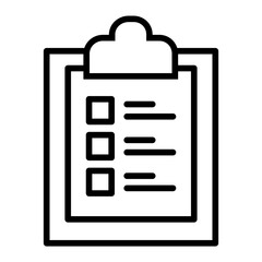 Poster - Outline Checklist Clipboard icon