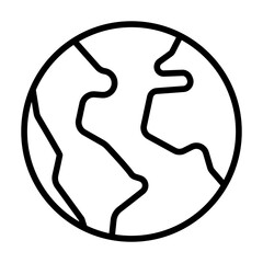 Poster - Outline Earth icon