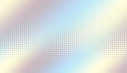 Fototapete - Abstract defocused horizontal background with pop art halftone dots. Halftonr diagonal gradient. Vector image.