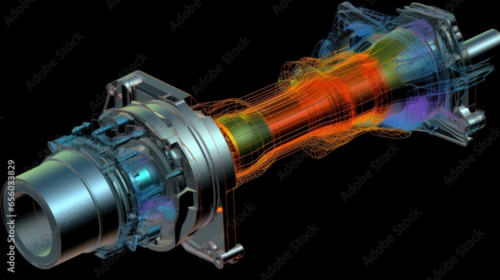 finite element analysis of 3d cad rendering to test strengths and weak ...