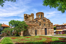 The Church Of Christ Pantokrator Built In 14th Century, Architectural Masterpiece, Landmark Of Ancient City Of Nessebar, Bulgaria.