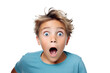 © Аrtranq - shocked kid boy surprised and scared, png file of isolated cutout object on transparent background.