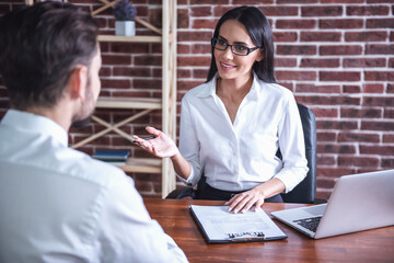 Wall Mural - At the job interview