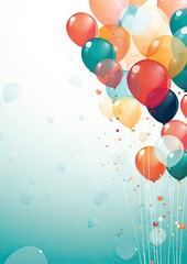 colorful balloons background