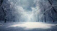winter forest in the fog and snow covered he road in jungle Created with AI