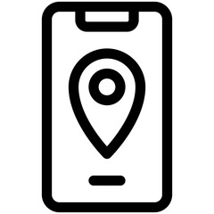 Poster - mobile location icon