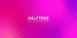 Color halftone texture, abstract pink dotted gradient background