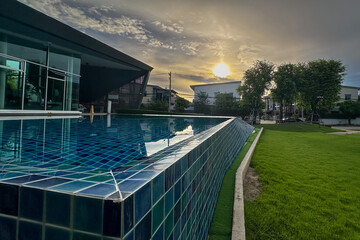 Poster - The swimming pool is a place for exercise.