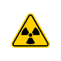 Canvas Print - Radiation hazard sign